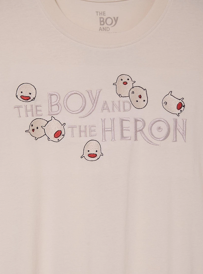 Studio Ghibli® the Boy and Heron Embroidered Women's Plus T-Shirt - BoxLunch Exclusive