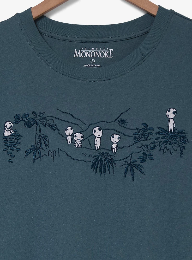 Studio Ghibli® Princess Mononoke Embroidered Glow-in-the-Dark Kodama Women's Plus T-Shirt - BoxLunch Exclusive