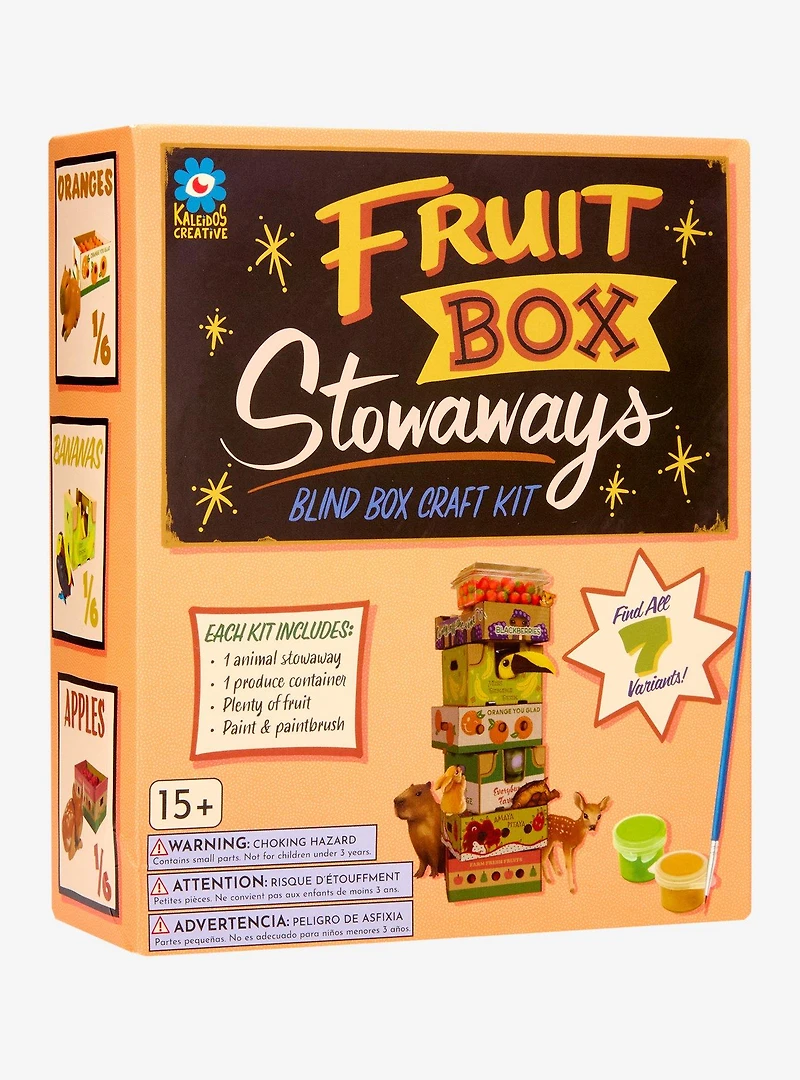 Kaleidos Creative Fruit Box Stowaways Blind Box Craft Kit