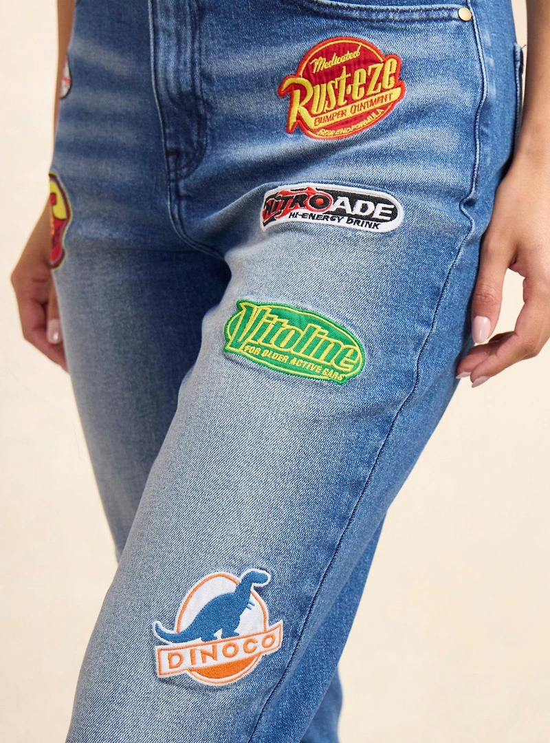 Disney Pixar Cars Patches Women's Denim Jeans — BoxLunch Exclusive