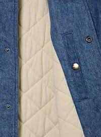 Hazbin Hotel Voxtek Vintage Denim Varsity Jacket — BoxLunch Exclusive