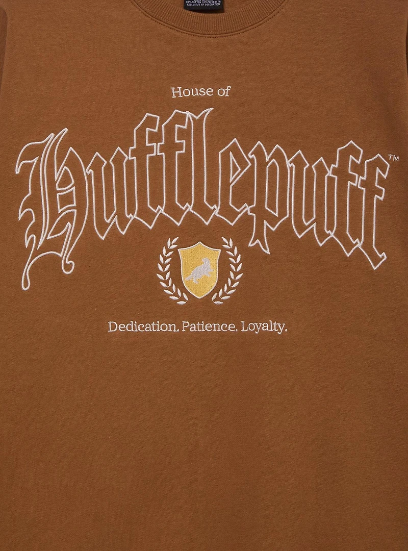 Harry Potter Hufflepuff Script Crewneck - BoxLunch Exclusive