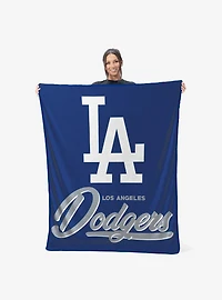 MLB Los Angeles Dodgers Signature Raschel Throw Blanket