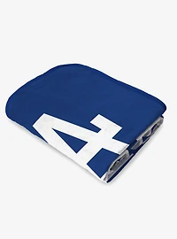 MLB Los Angeles Dodgers Signature Raschel Throw Blanket