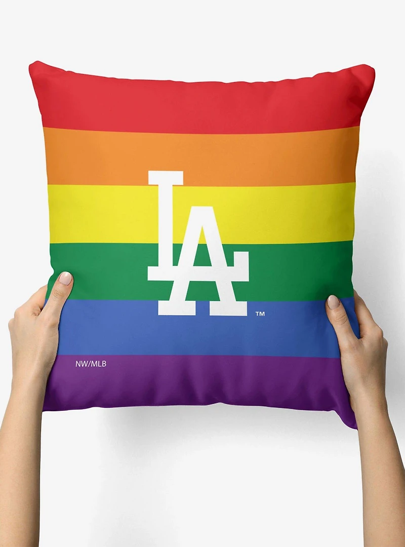 MLB Los Angeles Dodgers Pride Series Throw Pillow