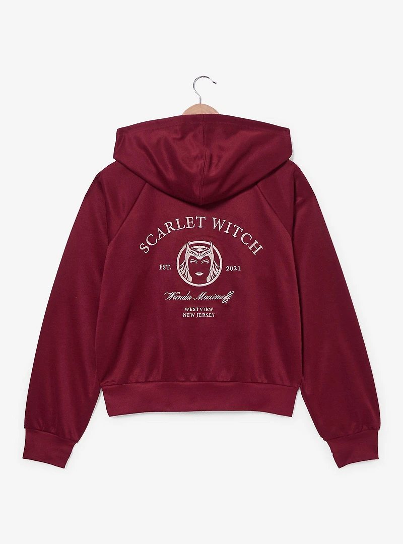 Marvel Scarlet Witch Active Women's Cropped Quarter Zip Hoodie — BoxLunch Exclusive