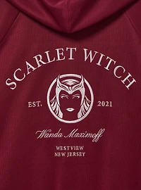 Marvel Scarlet Witch Active Women's Plus Cropped Quarter Zip Hoodie — BoxLunch Exclusive