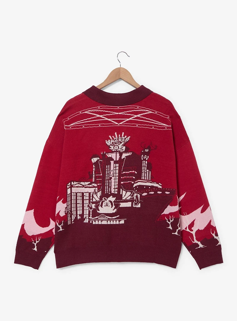 Hazbin Hotel Silhouettes Red Women's Plus Cardigan — BoxLunch Exclusive