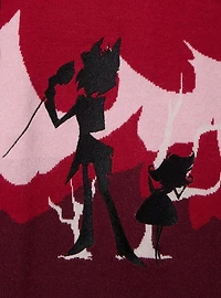 Hazbin Hotel Silhouettes Red Women's Plus Cardigan — BoxLunch Exclusive