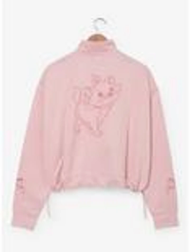 Disney The Aristocats Marie Pink Women's Quarter Zip Crewneck — BoxLunch Exclusive