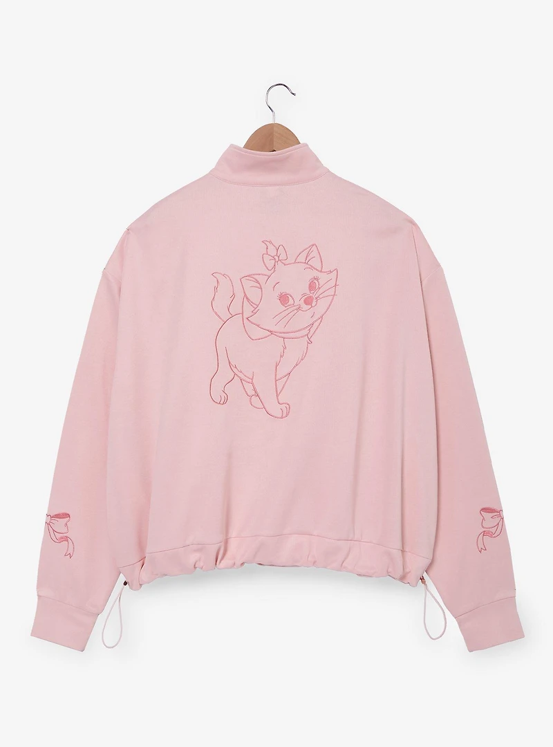 Disney The Aristocats Marie Pink Women's Plus Cropped Quarter Zip Active Crewneck — BoxLunch Exclusive