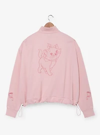 Disney The Aristocats Marie Pink Women's Plus Cropped Quarter Zip Active Crewneck — BoxLunch Exclusive