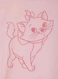 Disney The Aristocats Marie Pink Women's Plus Cropped Quarter Zip Active Crewneck — BoxLunch Exclusive