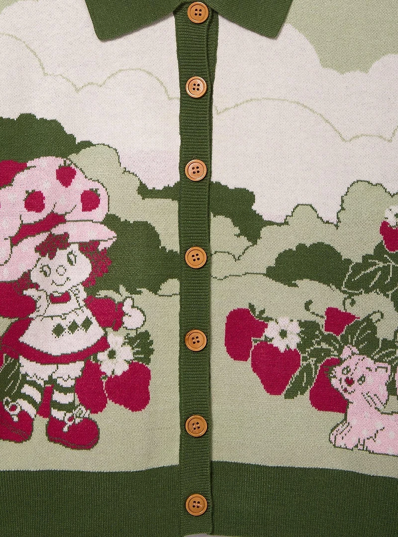 Strawberry Shortcake Custard & Scenic Women's Plus Cardigan - BoxLunch Exclusive