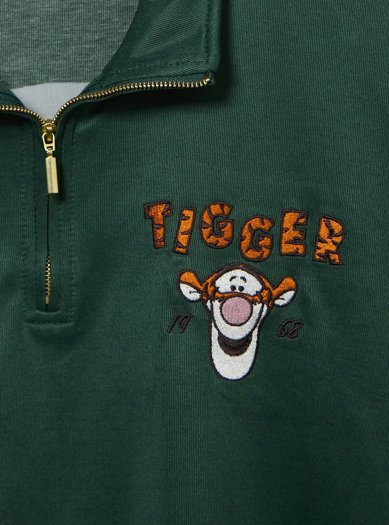 Disney Winnie the Pooh Tigger Women's Cropped Quarter Zip Crewneck - BoxLunch Exclusive