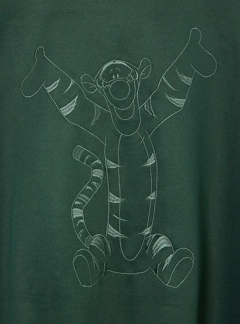 Disney Winnie the Pooh Tigger Women's Plus Cropped Quarter Zip Crewneck - BoxLunch Exclusive