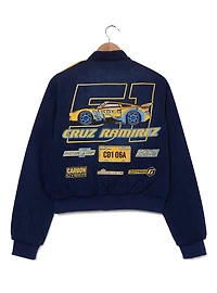 Disney Pixar Cars 3 Cruz Ramirez Women's Cropped Denim Moto Jacket - BoxLunch Exclusive