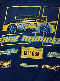 Disney Pixar Cars 3 Cruz Ramirez Women's Plus Cropped Denim Moto Jacket - BoxLunch Exclusive