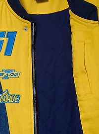 Disney Pixar Cars 3 Cruz Ramirez Women's Plus Cropped Denim Moto Jacket - BoxLunch Exclusive