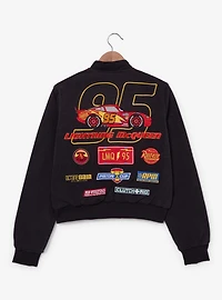 Disney Pixar Cars Lightning McQueen Cropped Women's Denim Moto Jacket - BoxLunch Exclusive