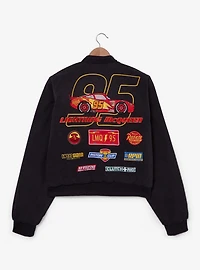 Disney Pixar Cars Lightning McQueen Cropped Women's Plus Denim Moto Jacket - BoxLunch Exclusive