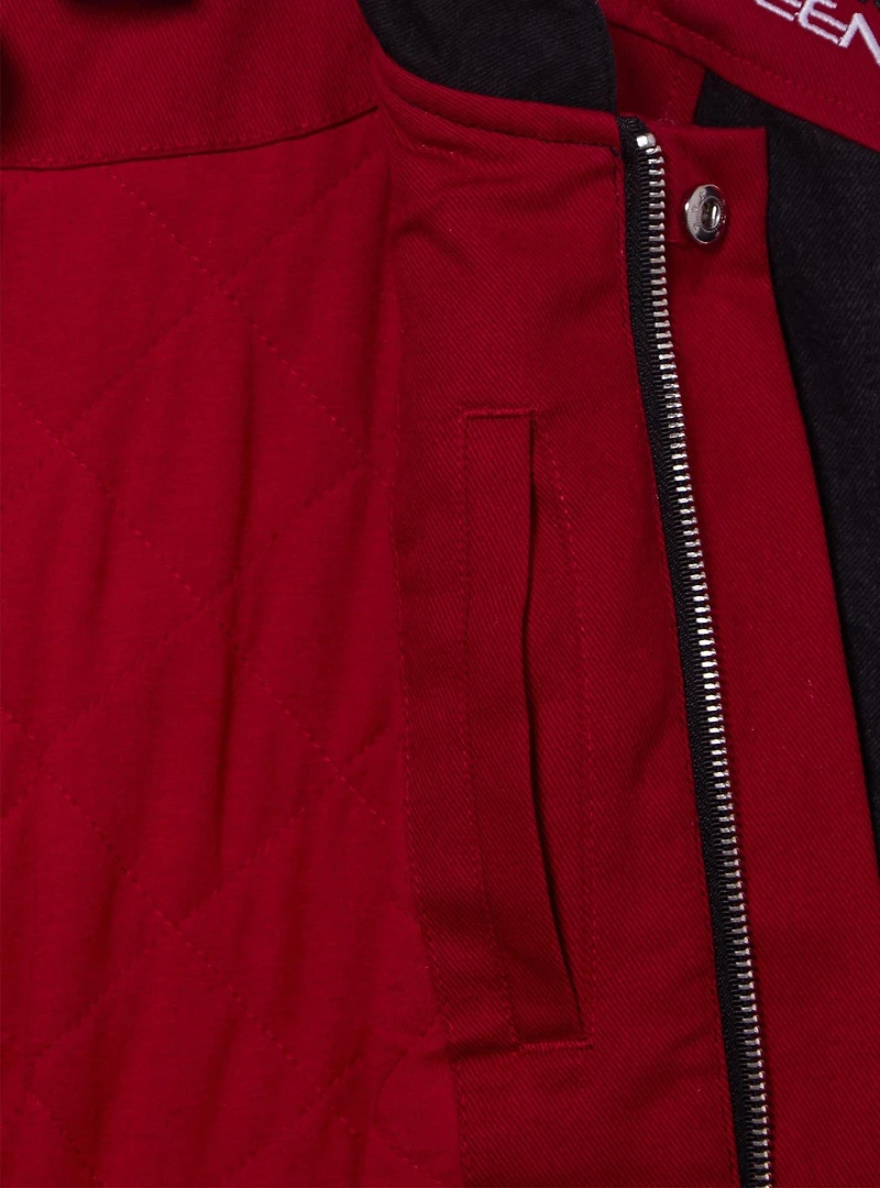 Disney Pixar Cars Lightning McQueen Cropped Women's Plus Denim Moto Jacket - BoxLunch Exclusive