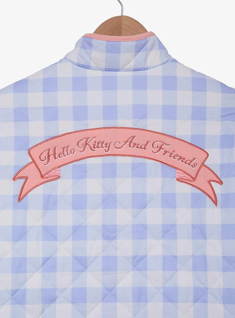 Sanrio Hello Kitty and Friends Gingham Quilted Women's Jacket - BoxLunch Exclusive