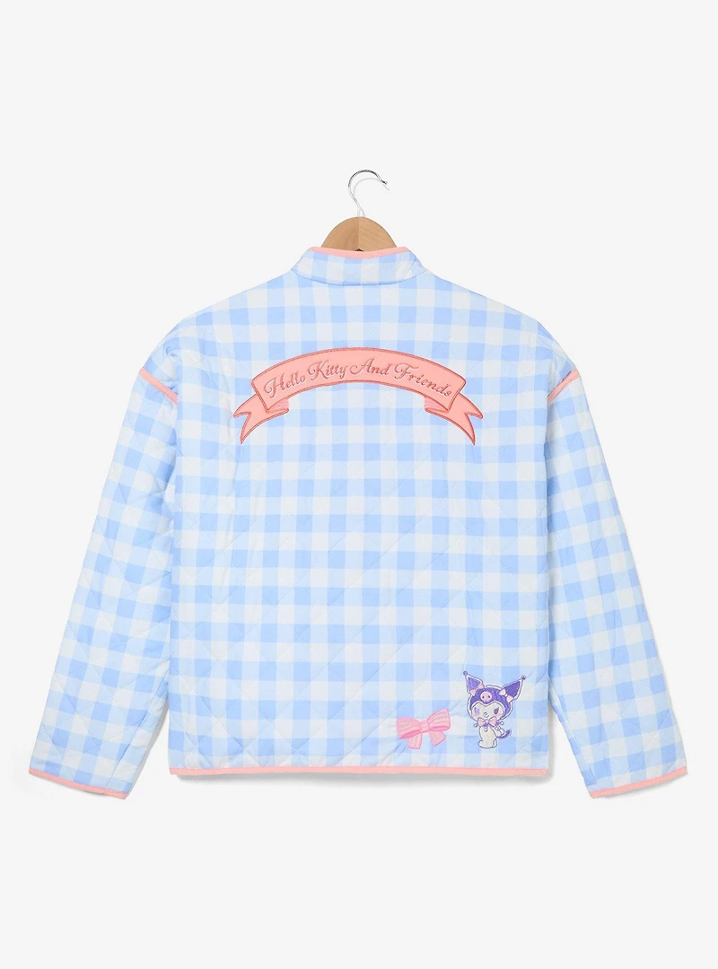 Sanrio Hello Kitty and Friends Gingham Quilted Women's Plus Jacket - BoxLunch Exclusive
