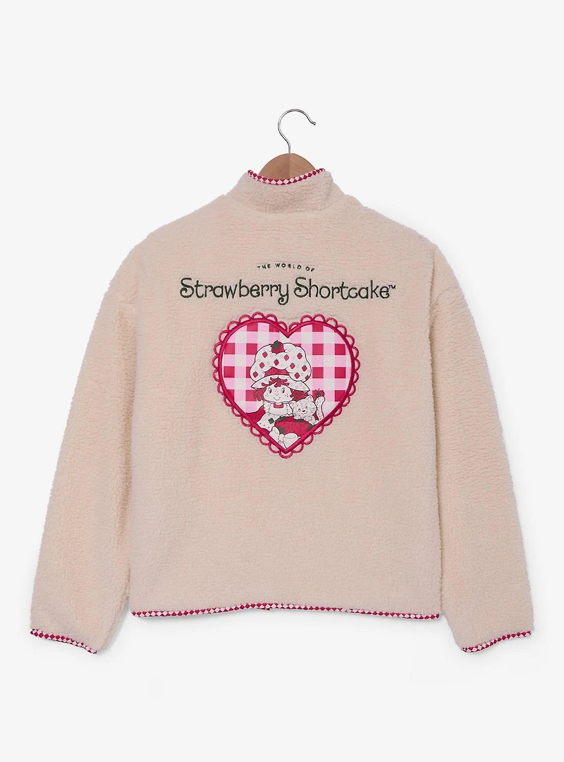 Strawberry Shortcake Embroidered Berries Women's Sherpa Jacket - BoxLunch Exclusive