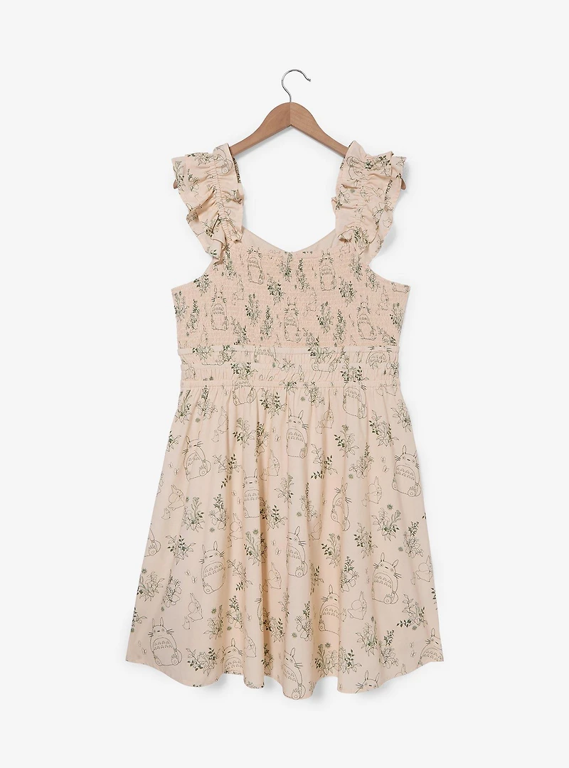 Studio Ghibli® My Neighbor Totoro Botanical Allover Print Plus Dress — BoxLunch Exclusive