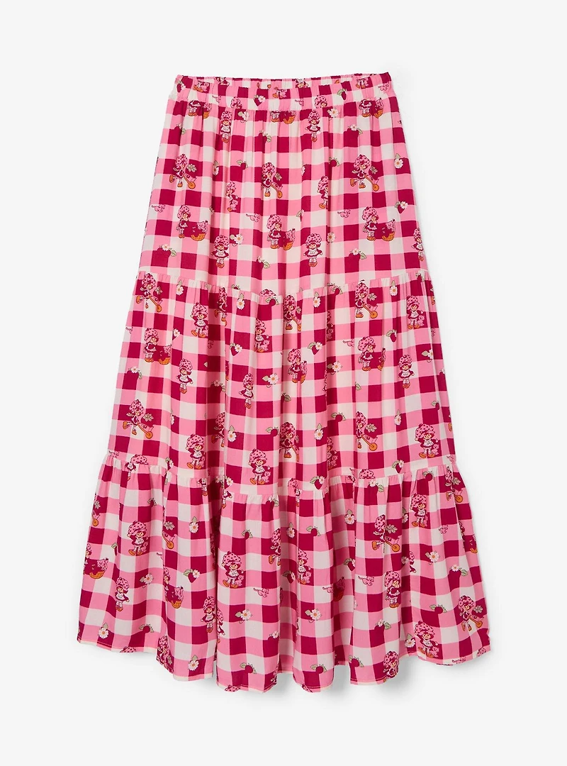 Strawberry Shortcake Gingham Maxi Skirt — BoxLunch Exclusive