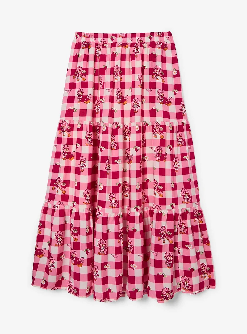 Strawberry Shortcake Gingham Maxi Skirt — BoxLunch Exclusive