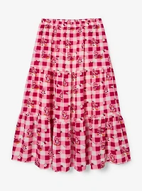 Strawberry Shortcake Gingham Plus Maxi Skirt — BoxLunch Exclusive