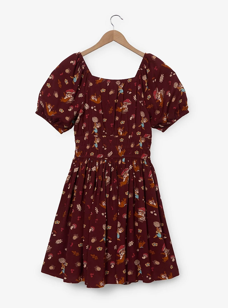 Disney Chip & Dale Fall Foliage Smock Dress - BoxLunch Exclusive