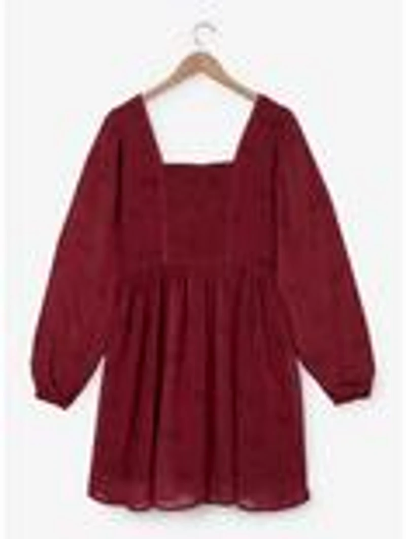 Disney Beauty and the Beast Floral Characters Allover Print Smock Dress - BoxLunch Exclusive