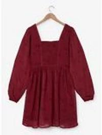 Disney Beauty and the Beast Floral Characters Allover Print Smock Dress - BoxLunch Exclusive