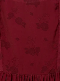 Disney Beauty and the Beast Floral Characters Allover Print Smock Dress - BoxLunch Exclusive