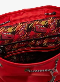 Disney Pixar Cars Lightning McQueen Patches Full-Size Backpack with Coin Purse - BoxLunch Exclusive