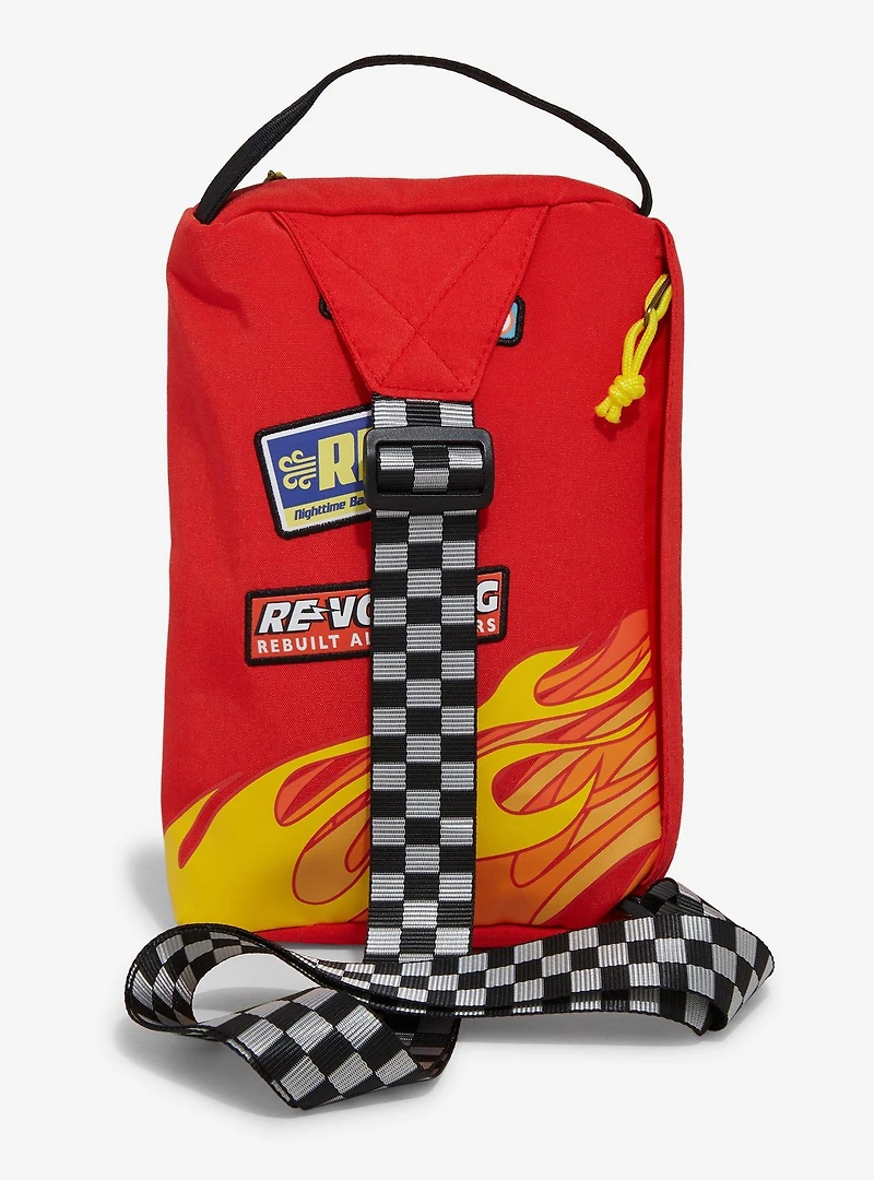 Disney Pixar Cars Lightning McQueen Patches Crossbody Bag with Coin Purse - BoxLunch Exclusive
