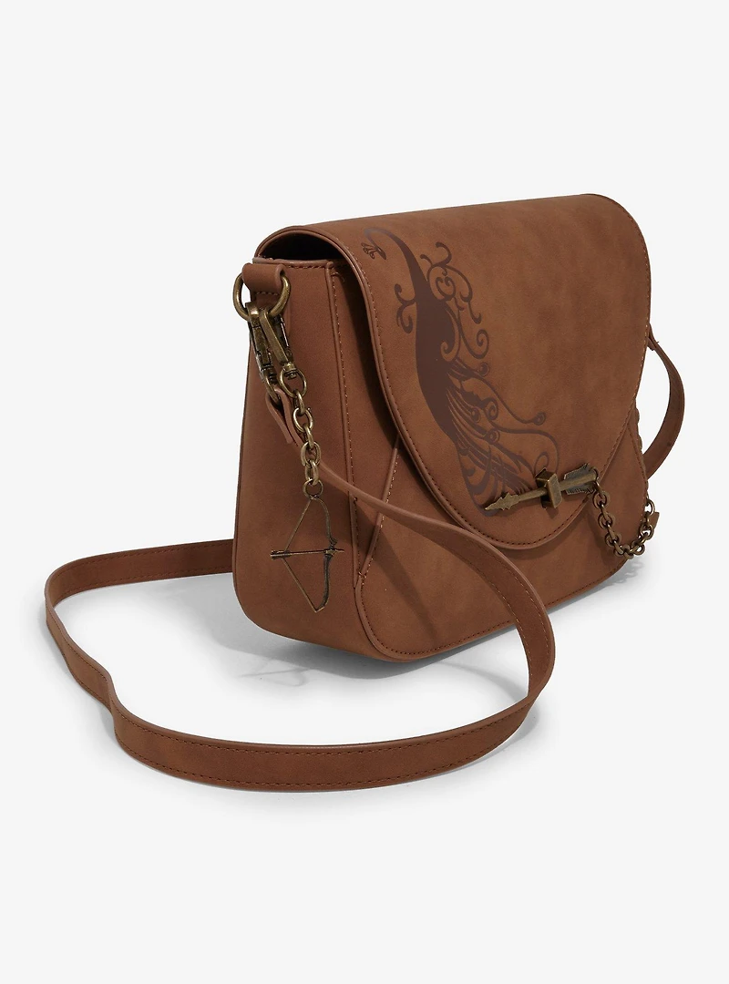 The Lord of the Rings Legolas Swords Pattern Crossbody Bag — BoxLunch Exclusive