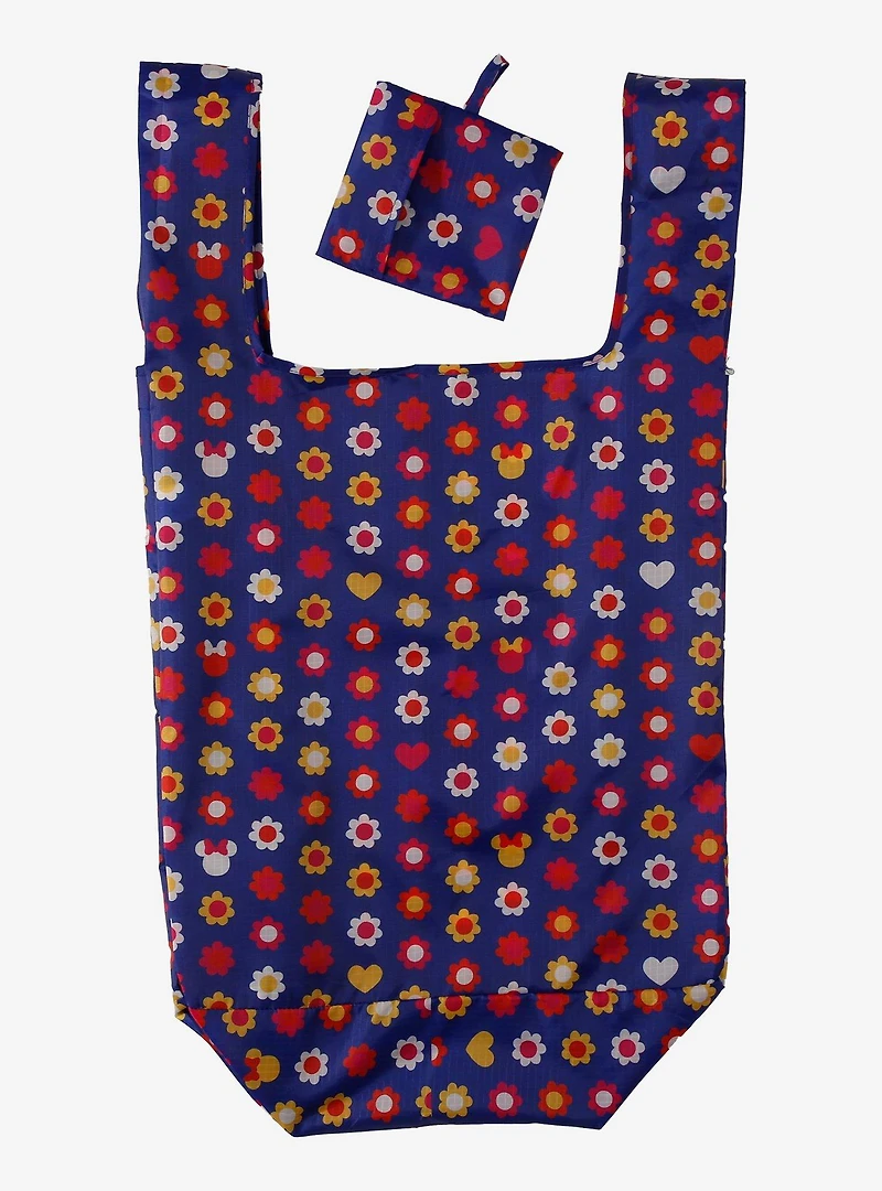 Disney Minnie Mouse Floral Foldable Tote Bag — BoxLunch Exclusive