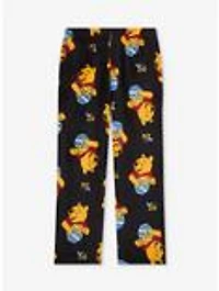 Disney Winnie the Pooh Hunny Pots Allover Print Plush Plus Sleep Pants - BoxLunch Exclusive