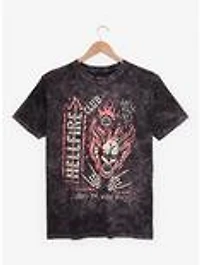 Stranger Things Hellfire Club Icons Mineral Wash T-Shirt - BoxLunch Exclusive