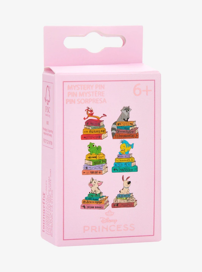 Loungefly Disney Princess Sidekick Book Stack Blind Box Enamel Pin — BoxLunch Exclusive