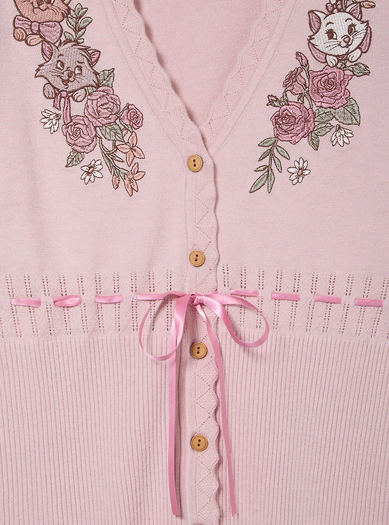 Disney The Aristocats Floral Kittens Women's Plus Cardigan - BoxLunch Exclusive