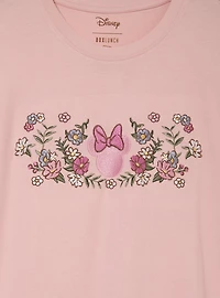 Disney Minnie Mouse Floral Lace Women's T-Shirt - BoxLunch Exclusive