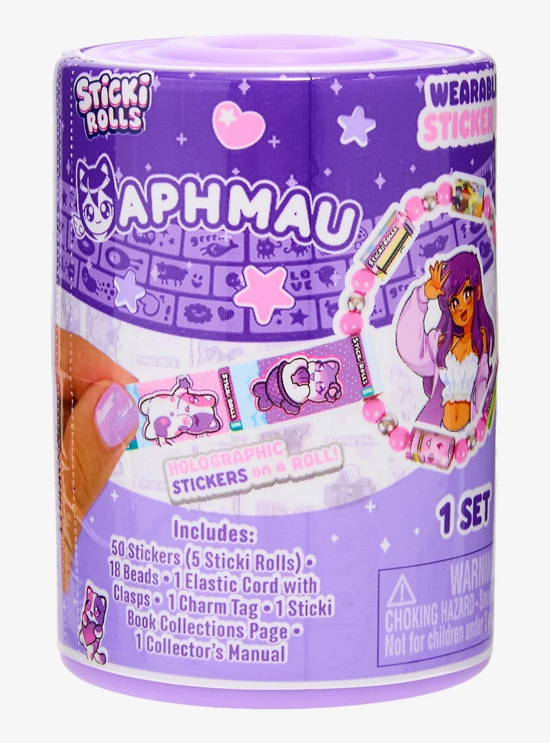 Sticki Rolls Aphmau Blind Capsule Sticker Bracelet