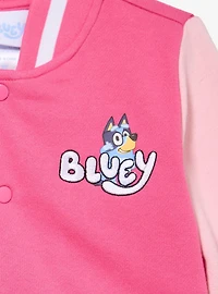 Bluey Pizza Girls Toddler Varsity Jacket - BoxLunch Exclusive