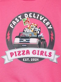 Bluey Pizza Girls Toddler Varsity Jacket - BoxLunch Exclusive