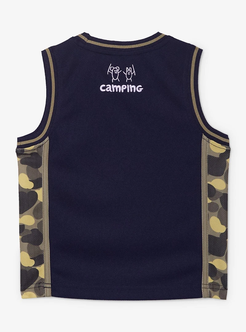Bluey Camping Camo Toddler Basketball Jersey - BoxLunch Exclusive